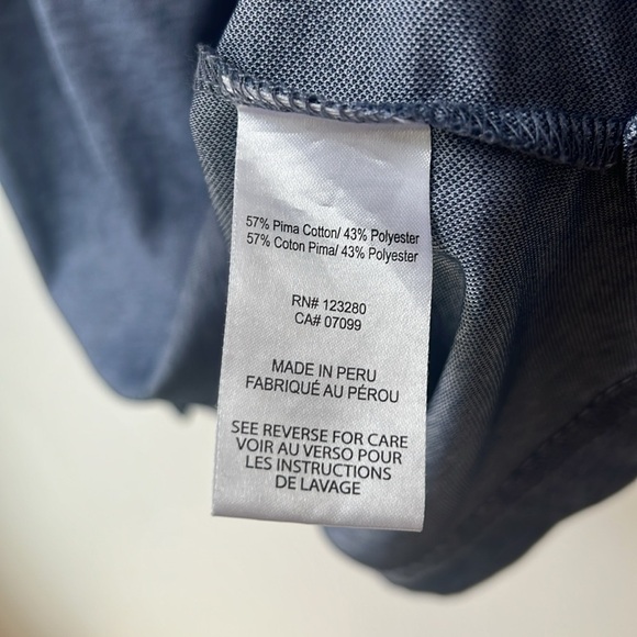 TRAVIS MATHEW MEN’S THE HEATER POLO SHIRT SIZE XL IN NAVY PIMA COTTON BLEND - Picture 10 of 12